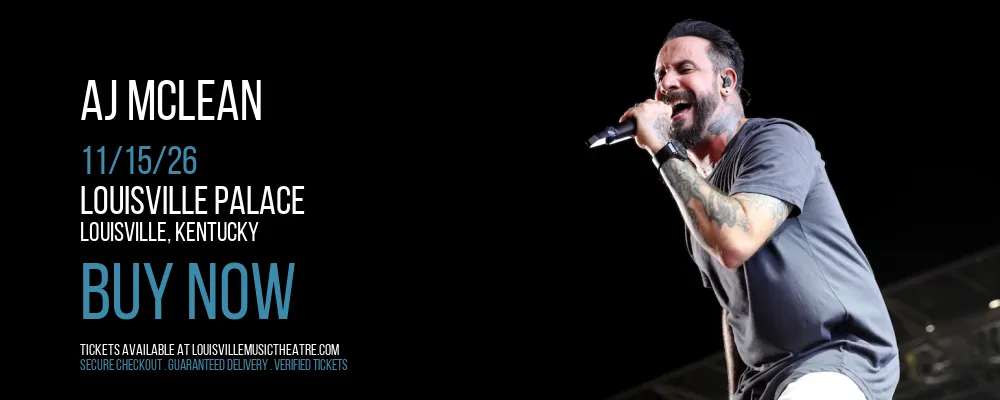 AJ McLean at Louisville Palace